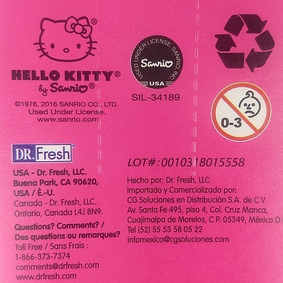 SANRIO Hello Kitty Set of 3 Child's Soft Toothbrushes by Firefly, Factor… - Picture 11 of 14